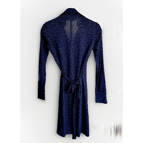 Diane von Furstenberg DVF Women Wrap Dress V-Neck, Long Sleeve 100% Silk Size 4 - Picture 9 of 16